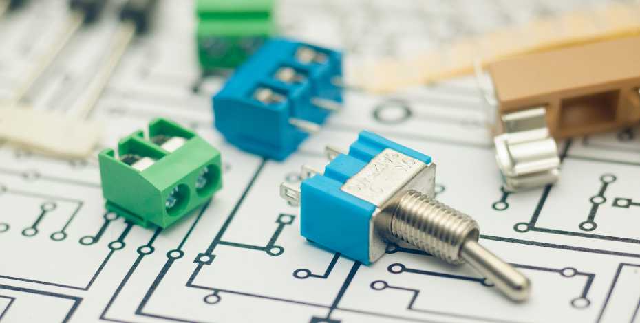 PCBA components on schematic