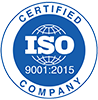 Certified ISO 9001:2015 Company